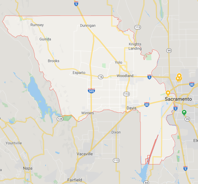 Yolo County Map